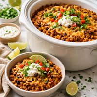Crock Pot Mexican Hamburger Casserole