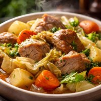 Crock Pot Pork and Cabbage Dinner