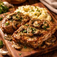Crock Pot Pork Chops and Mushrooms