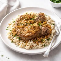 Crock Pot Pork Chops and Rice