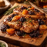 Crock Pot Pork Chops with Apricots and Prunes