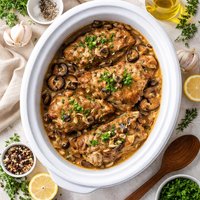 Crock Pot Pork Chops with Mushroom Sauce