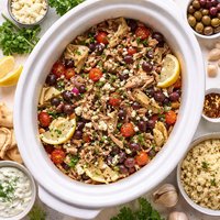 Crock Pot Pork Mediterranean Style