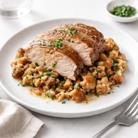 Crock Pot Pork Roast and Stuffing