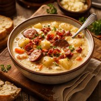 Crock Pot Potato and Smoked Sausage Soup