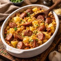 Crock Pot Potato Kielbasa Casserole Dinner