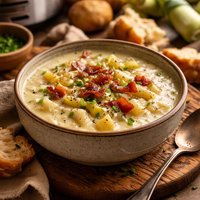 Crock Pot Potato Leek Soup