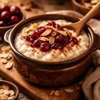 Crock Pot Rice Pudding with Cherries and Almonds