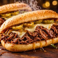 Crock Pot Roast Beef Au Jus Sandwiches