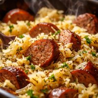 Crock Pot Sauerkraut and Sausage