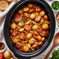 Crock Pot Sausage and Potatoes
