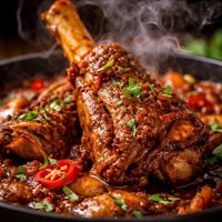 Crock Pot Spicy Lamb Shanks