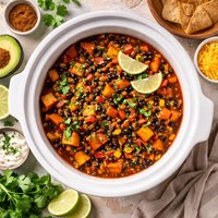 Crock Pot Sweet Potato Black Bean Stew