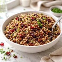 Crock Pot Wild Rice with Cranberries