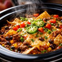 Crockery Pot Taco Casserole