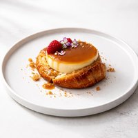 Croissant Cream Cheese Flan