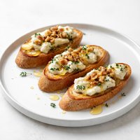 Crostini with Honey and Gorgonzola