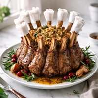 Crown Lamb Roast with Sage Stuffing