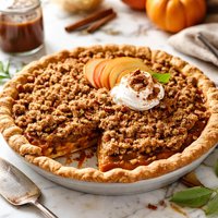 Crumb Topped Apple Pumpkin Pie