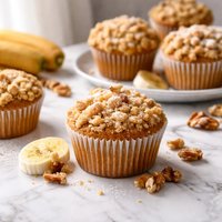 Crumb Topped Banana Muffins