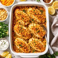 Crunchy Cheese Chicken Bake