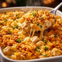 Crunchy Chicken and Cheese Casserole