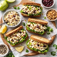 Crunchy Chicken Apple Salad Sandwiches
