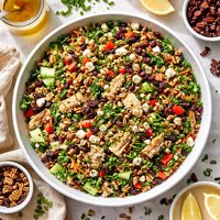 Crunchy Chicken or Turkey Wild Rice Salad