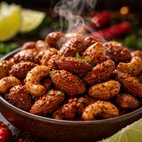 Crunchy Chili Lime Spiced Nuts