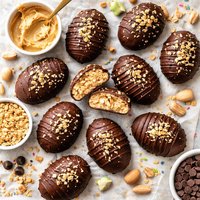Crunchy Chocolate Peanut Butter Eggs