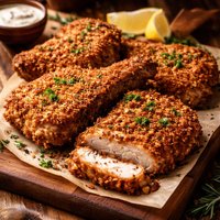 Crunchy Crust Breaded Pork Chops