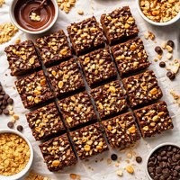 Crunchy Fudge Squares