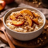 Crunchy Peaches and Cream Quinoa