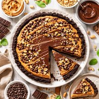 Crunchy Peanut Butter Chocolate Pie