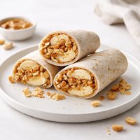 Crunchy Peanut Butter Wraps