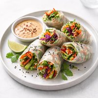 Crunchy Veggie Rice Paper Wraps
