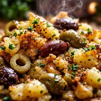 Crushed Potatoes and Olives