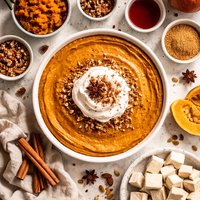 Crustless Pumpkin Pie Made with Tofu No Milk or Eggs