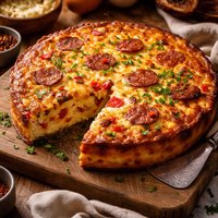 Crustless Quiche Chorizo