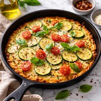 Crustless Zucchini Pizza