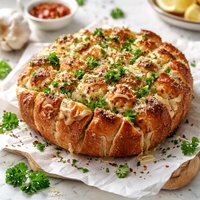 Crusty Cheese and Herb Pull Apart Bread