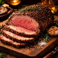 Crusty Garlic Spiced Prime Rib