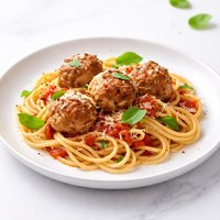 Crusty Meatball Pasta Low Fat Hi Energy