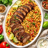 Cuban Spiced Pork Tenderloin and Soffrito Rice