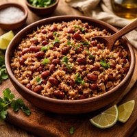 Cuban Style Red Beans and Rice Congri Traditional