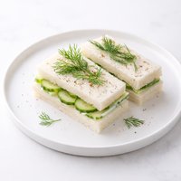 Cucumber and Dill Tea Sandwich