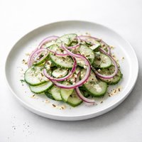 Cucumber and Onion Salad with Yogurt Cumin Vinaigrette