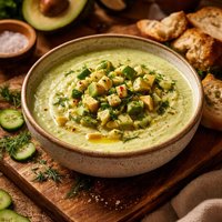 Cucumber Avocado Gazpacho