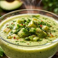 Cucumber Avocado Soup Soupe Glace L Avocat