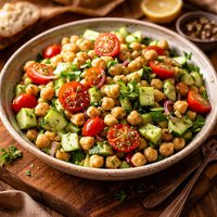 Cucumber Chick Pea Salad